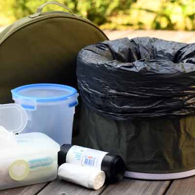 Bivvy Loo Camping Toilette mit Zubehör